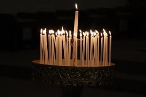 Praying candles